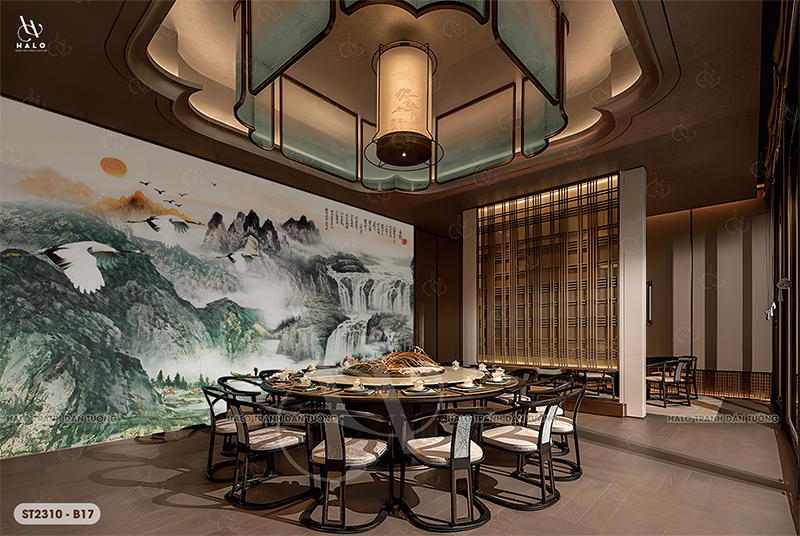  Tranh Dán Tường Sơn Thủy 8D 16D - ST2310 