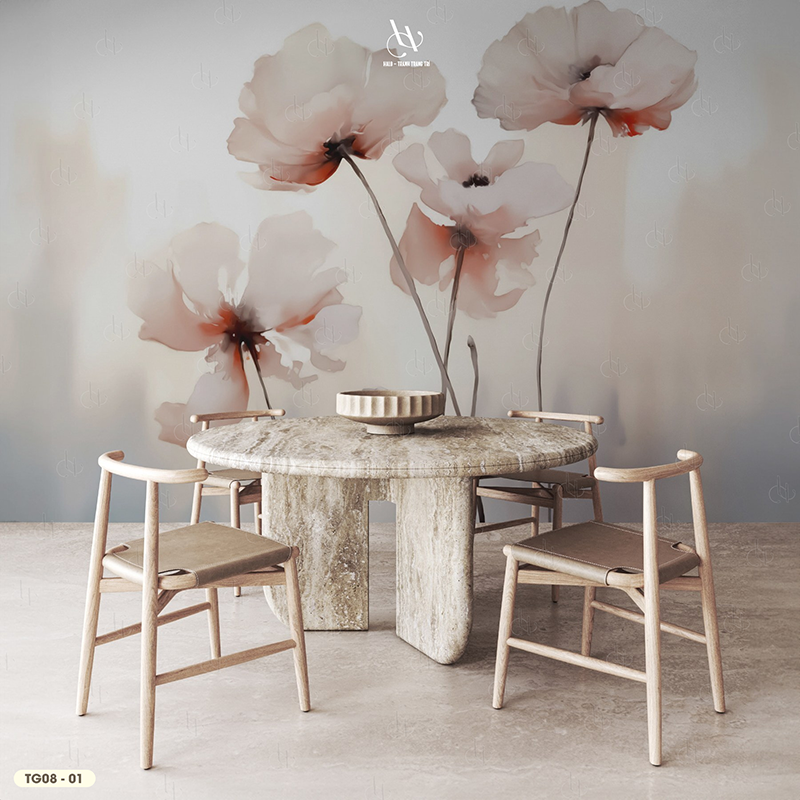  Tranh Dán Tường Tối Giản 8D 16D - TG08 