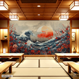  Tranh Dán Tường Sóng Nhật Bản - JP1711 