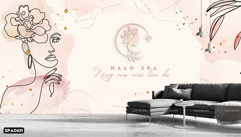  Tranh Dán Tường Spa 8D 16D - SPA0611 