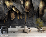  Tranh Dán Tường Lá Tối Giản - LA1811 