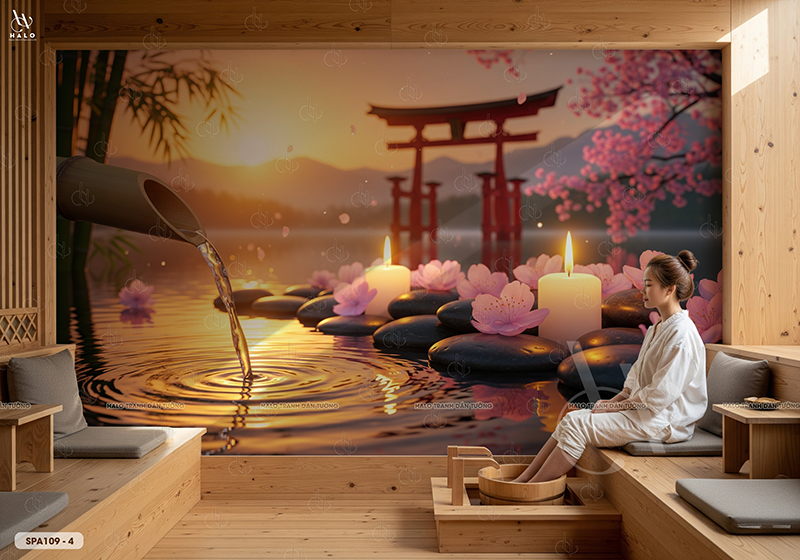  Tranh Dán Tường Spa 8D 16D - SPA109 