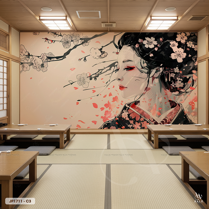  Tranh Dán Tường Maiko Nhật Bản - JP1711 