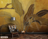  Tranh Dán Tường Lá Tối Giản - LA1811 