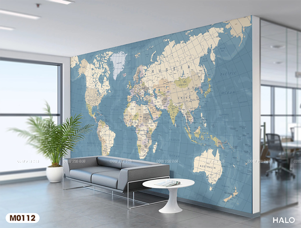  Tranh Dán Tường Bản Đồ 8D 16D - M11 