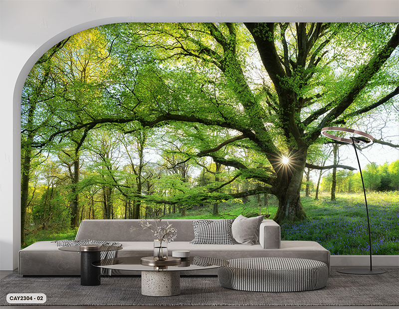  Tranh Dán Tường Cây 8D 16D - CAY2304 