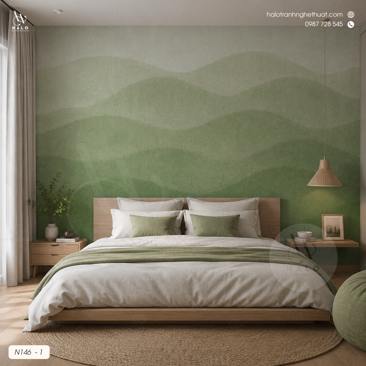  Tranh Dán Tường Trừu Tượng - N146 - 1 