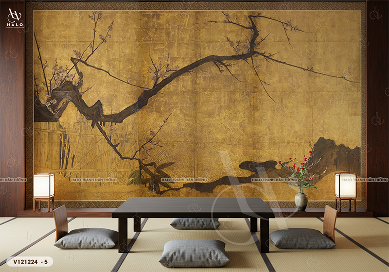  Tranh Dán Tường Nhà Hàng Nhật Bản Cổ Điển - VT21224 