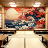  Tranh Dán Tường Sóng Nhật Bản - JP1711 