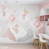  Tranh Dán Tường Tone Hồng Dành Cho Bé Gái 8D 16D - KID311 