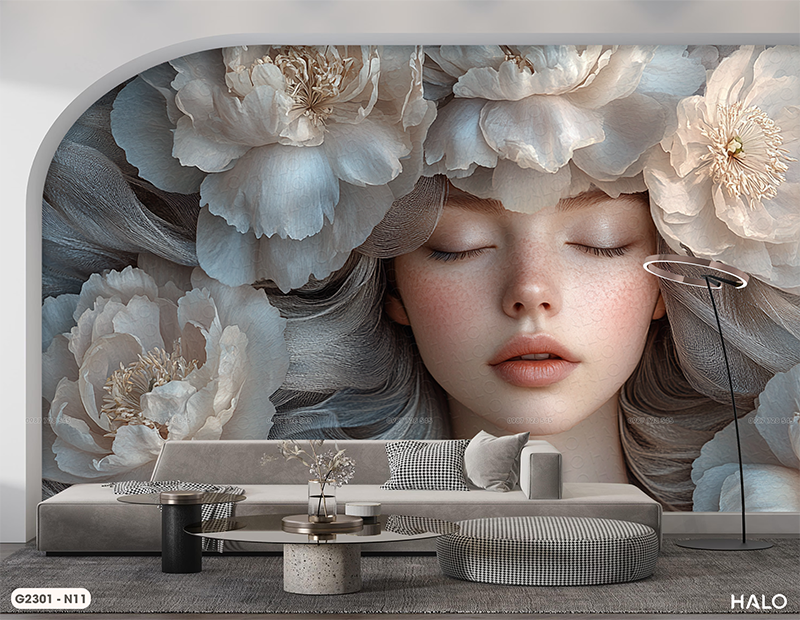  Tranh Dán Tường Vẻ Đẹp Kiêu Sa 8D 16D - G2301 