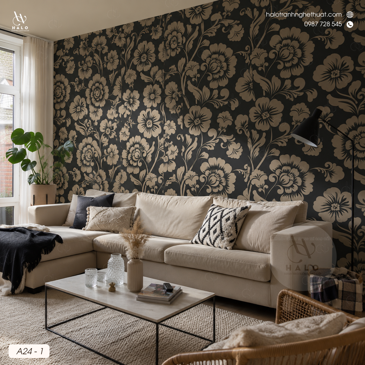  Tranh Dán Tường Họa Tiết Pattern - A24 - 1 