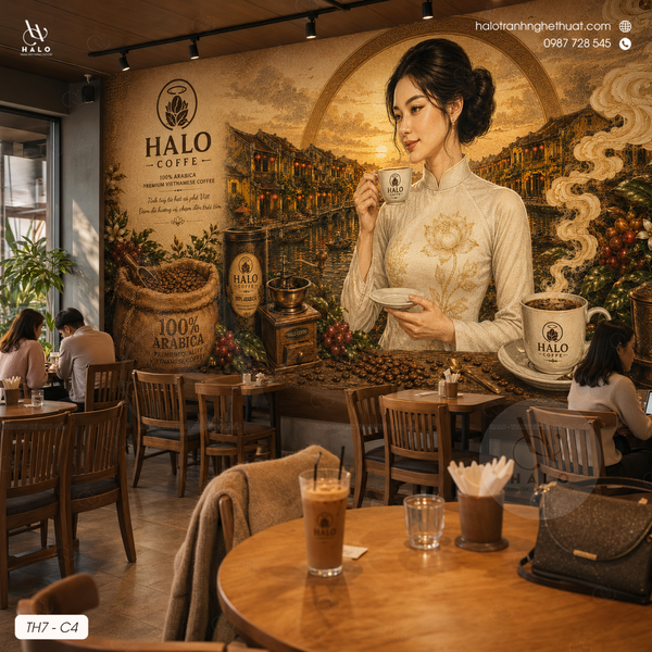  Tranh Dán Tường Quán Cà Phê - TH7 - C4 