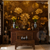  Tranh Dán Tường Hoa Sen 8D 16D - SD66 - 1 