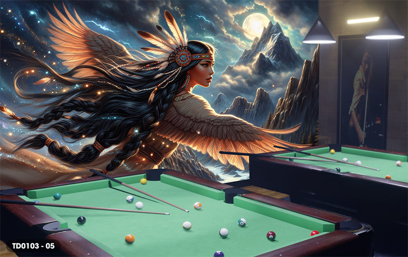  Tranh Dán Tường Thổ Dân 8D 16D - TD0103 