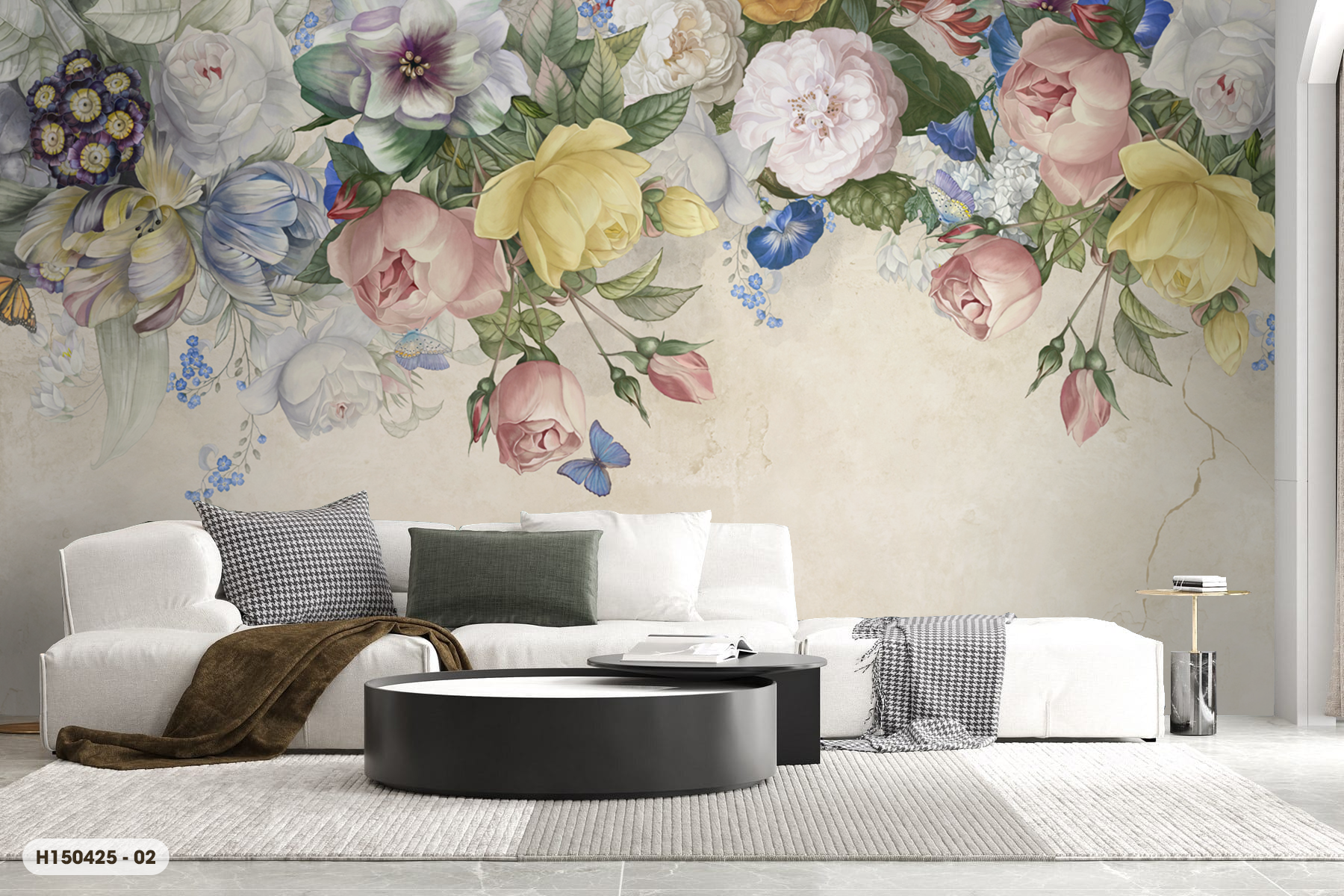  Tranh Dán Tường Hoa 8D 16D - H150425 