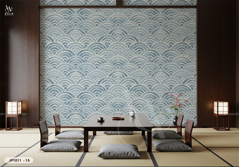  Tranh Dán Tường Sóng Nhật Bản - JP1011 