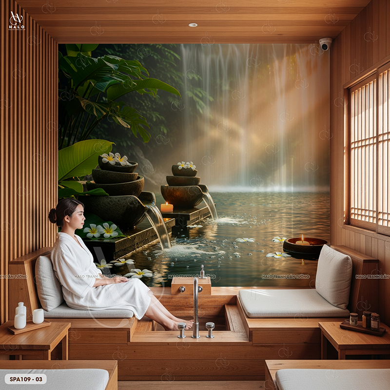 Tranh Dán Tường Spa 8D 16D - SPA109 