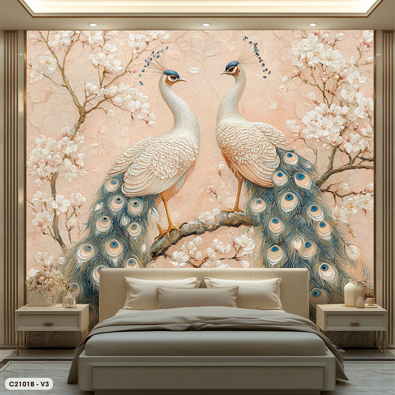  Tranh Dán Tường Hạnh Phúc Viên Mãn 8D 16D - C2101B 