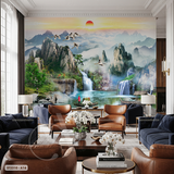  Tranh Dán Tường Sơn Thủy 8D 16D - ST2310 