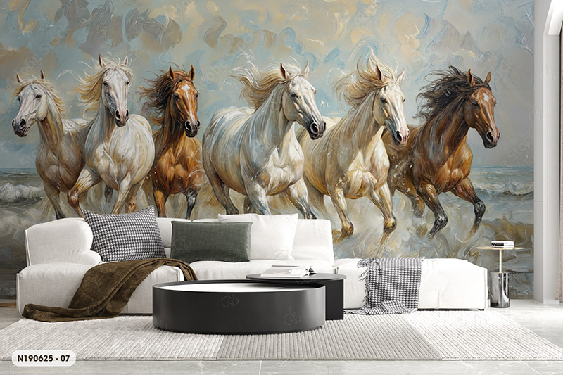  Tranh Dán Tường Mã Đáo Thành Công 8D 16D - N190625 