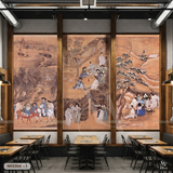  Tranh Dán Tường Nhà Hàng Hàn Quốc Cổ Điển - NH2303 