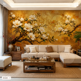  Tranh Dán Tường Indochine - Hoa Mộc Lan 8D 16D - ID226 - 1 
