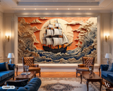  Tranh Dán Tường Thuận Buồm Xuôi Gió  8D 16D - PC030625 