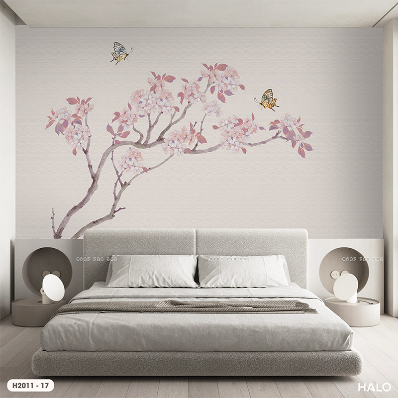  Tranh Dán Tường  Hoa 8D 16D - H2011 