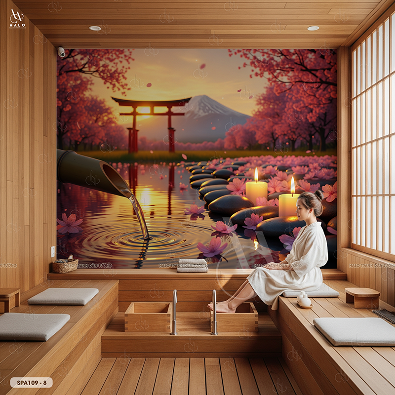  Tranh Dán Tường Spa 8D 16D - SPA109 