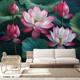  Tranh Dán Tường Hoa Sen 8D 16D - S160425 