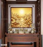  Tranh Dán Tường Sen Vàng 8D 16D - TC298 