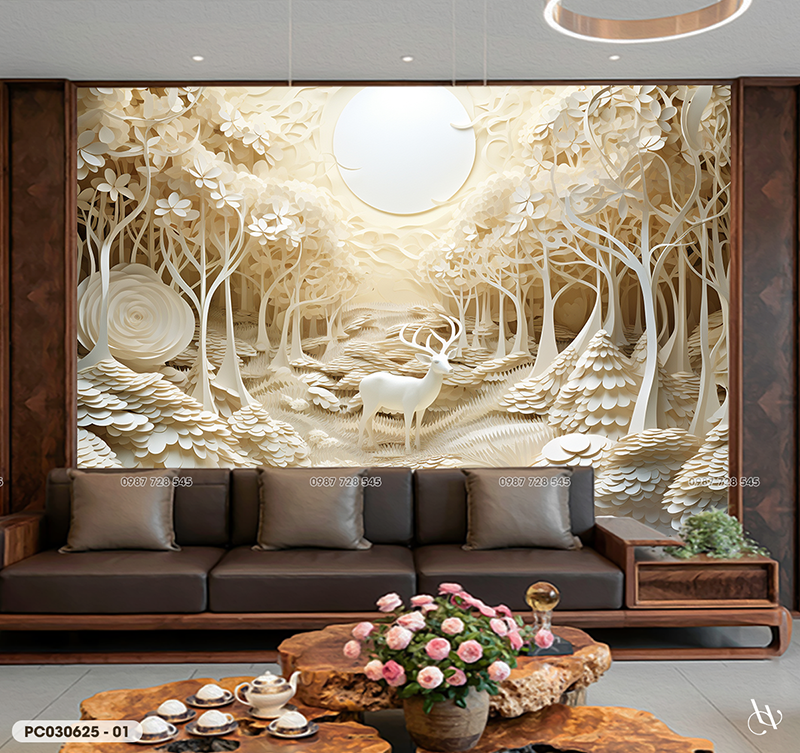  Tranh Dán Tường Phong Cảnh 8D 16D - PC030625 