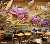  Tranh Dán Tường Hoa Sen 8D 16D - S1222B 