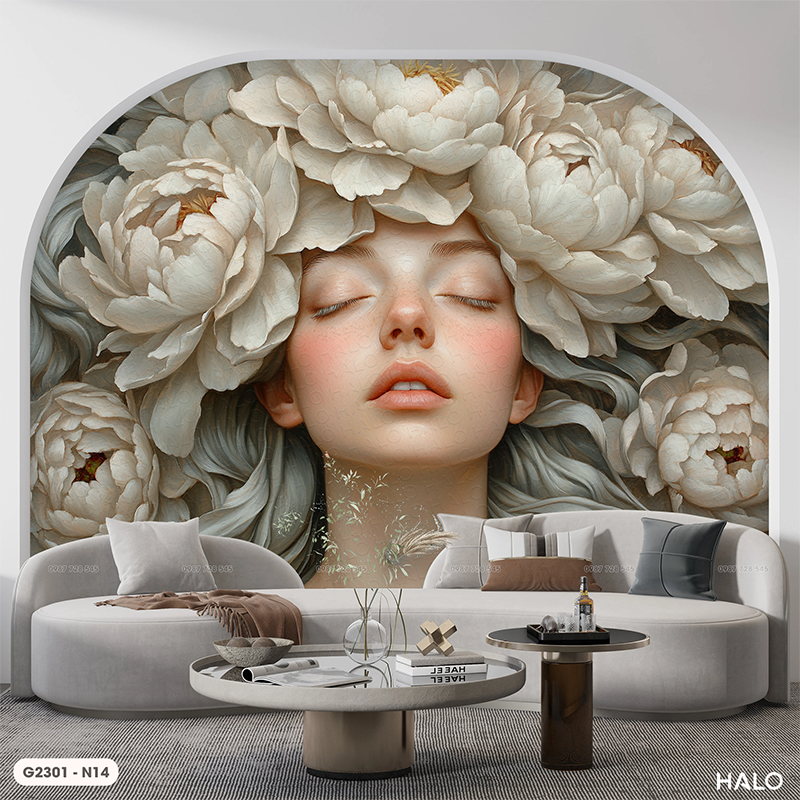  Tranh Dán Tường Vẻ Đẹp Kiêu Sa 8D 16D - G2301 