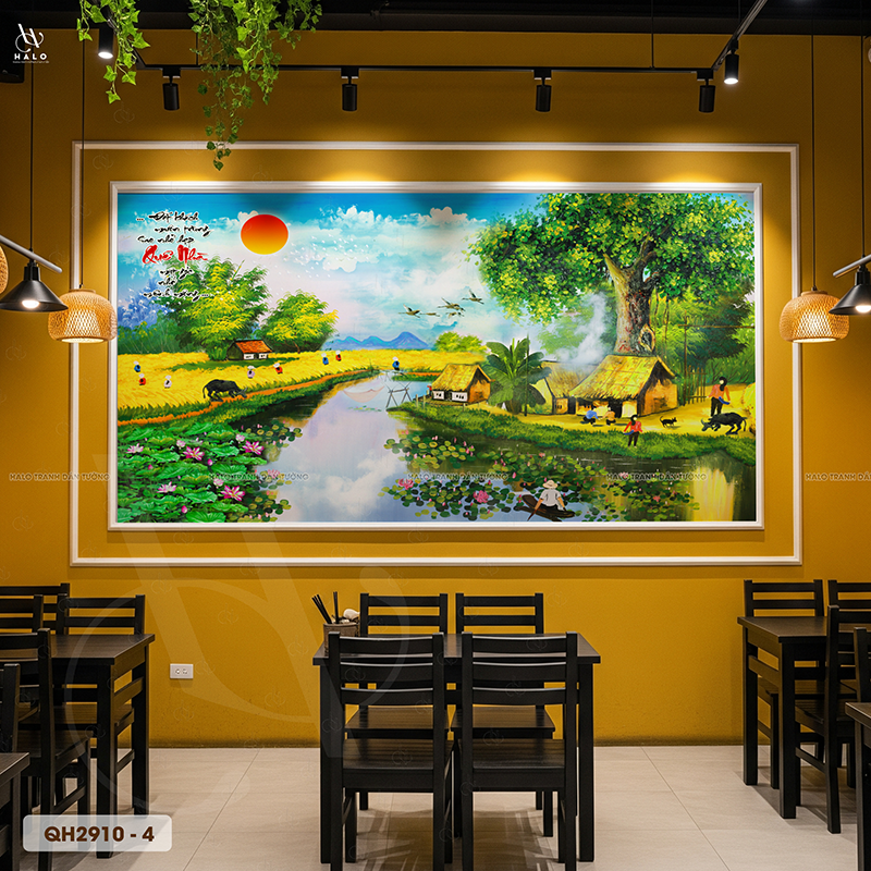  Tranh Dán Tường Phong Cảnh Đồng Quê - QH2910 