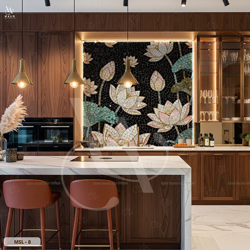 Tranh Dán Tường Hoa Mosalic 8D 16D - MSL 