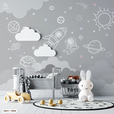  Tranh Dán Tường Phi Hành Gia Cho Trẻ 8D 16D - KID311 