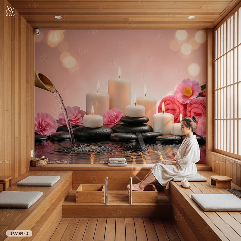  Tranh Dán Tường Spa 8D 16D - SPA109 