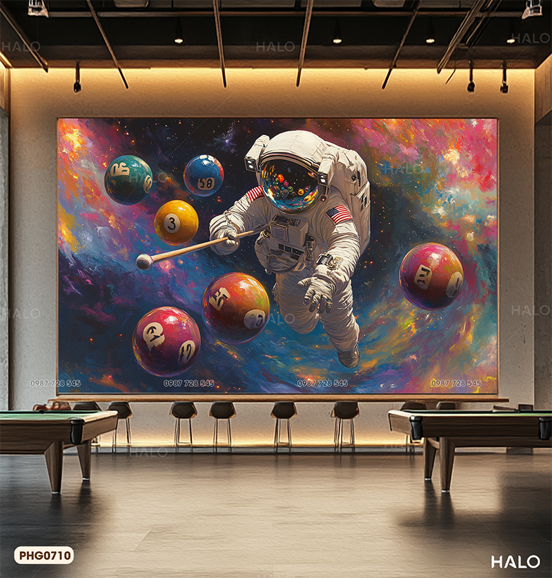  Tranh Dán Tường Bida 8D 16D - PHG0710 