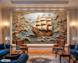  Tranh Dán Tường Thuận Buồm Xuôi Gió  8D 16D - PC030625 