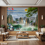  Tranh Dán Tường Sơn Thủy  8D 16D - ST2310 