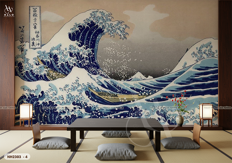  Tranh Dán Tường Nhà Hàng Nhật Bản Cổ Điển - NH2303 