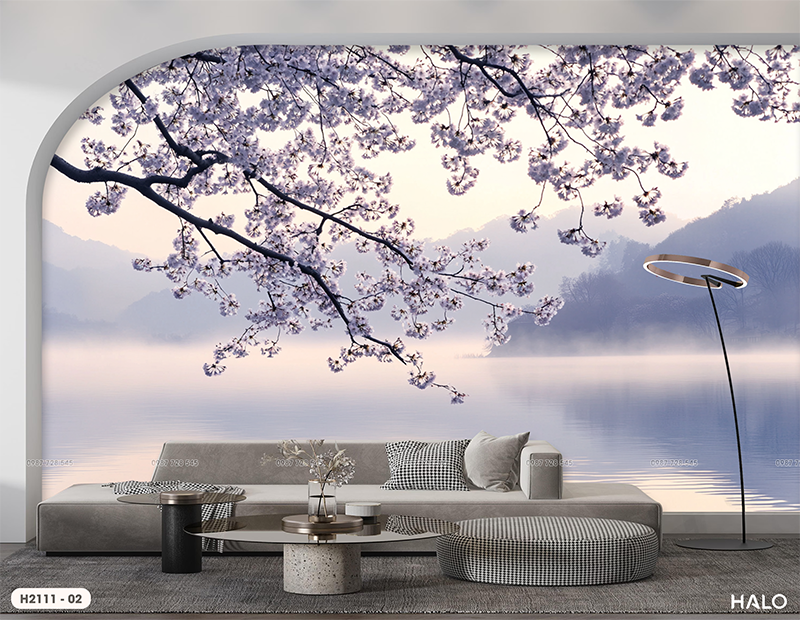  Tranh Dán Tường  Hoa 8D 16D - H211 