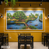  Tranh Dán Tường Phong Cảnh Đồng Quê - QH2910 