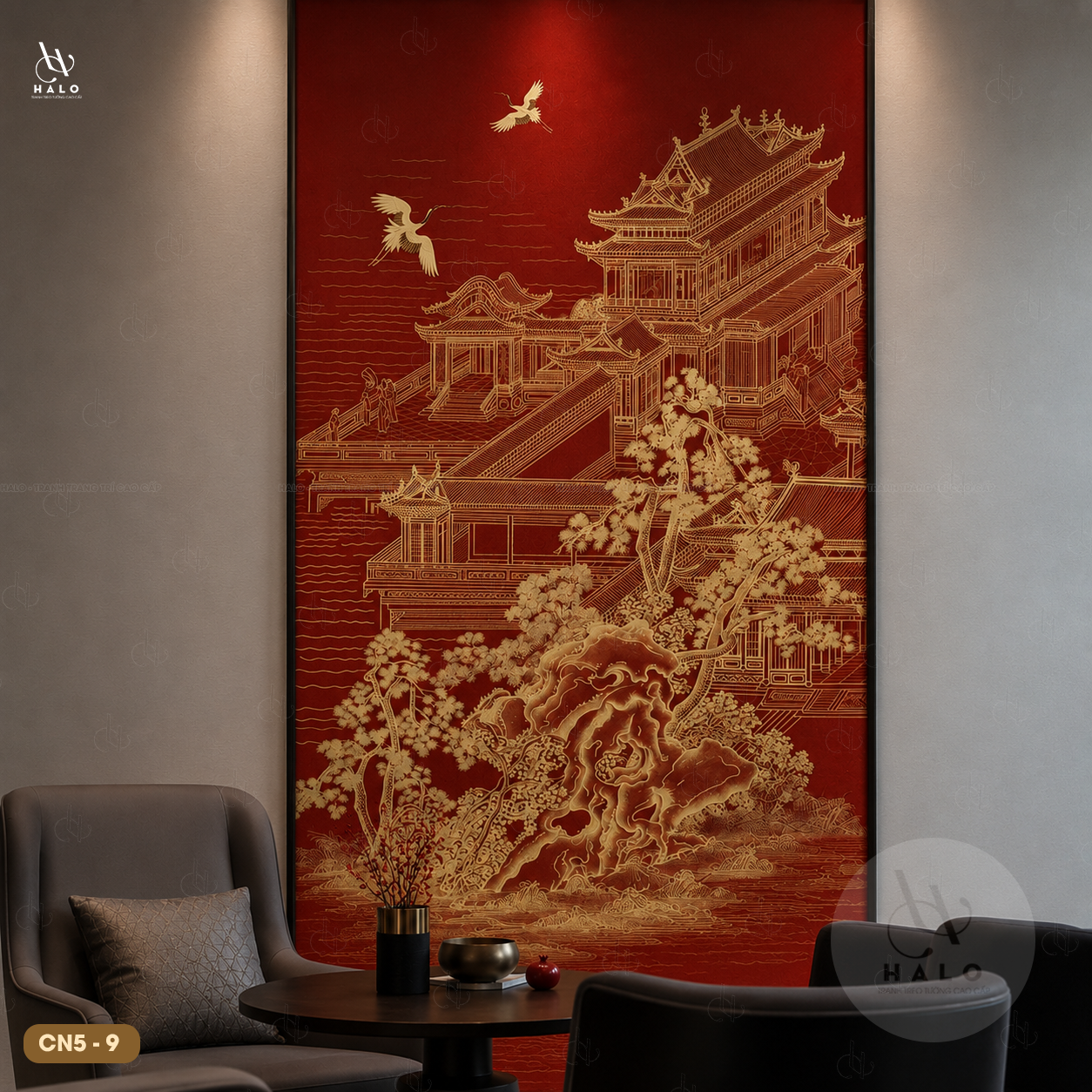 Tranh Dán Tường Indochine - Phong Cảnh Trung Quốc 8D 16D - CN5 - 9 