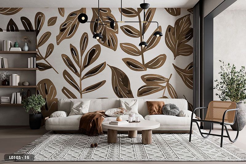  Tranh Dán Tường Lá Cây 8D 16D - L0103 