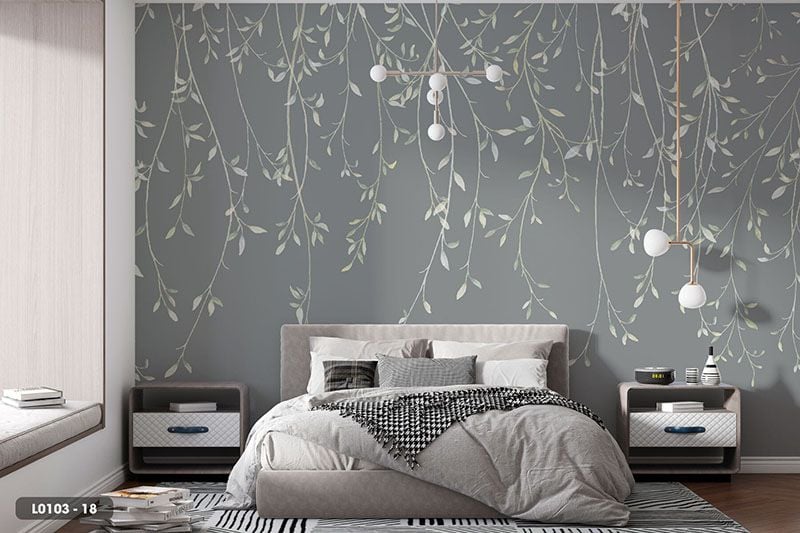  Tranh Dán Tường Lá Cây 8D 16D - L0103 