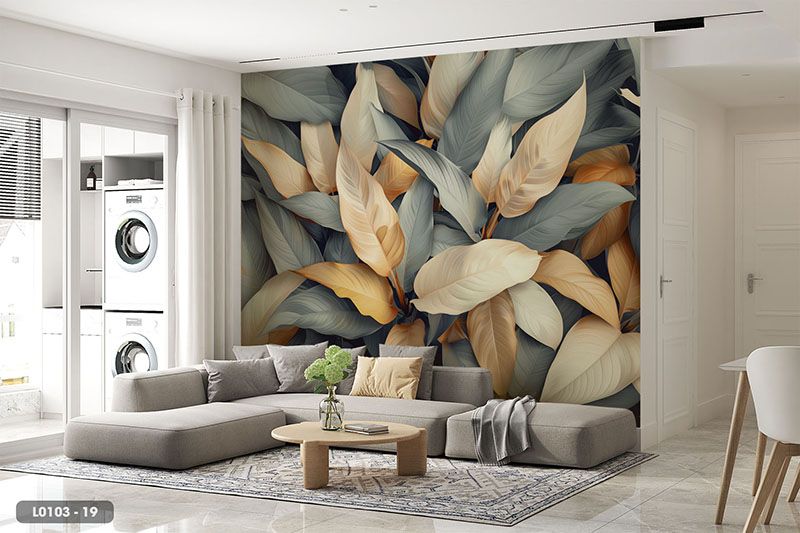  Tranh Dán Tường Lá Cây 8D 16D - L0103 