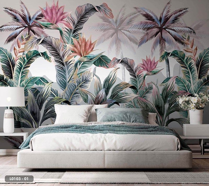  Tranh Dán Tường Lá Cây 8D 16D - L0103 